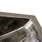 Nantucket Sinks 23.75 Inch Hand Hammered Stainless Steel Bathroom Sink TRS2416 - alternate 6